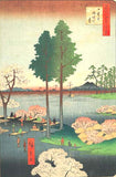 Utagawa Hiroshige - No.015 Suwa Bluff in Nippori  日暮里諏訪の台 - One hundred Famous View of Edo - Free Shipping