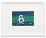 Saikosha - #011-02  Fukuro (Owl)  (Framed Cloisonné ware) - Free Shipping