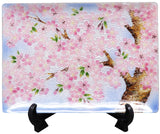 Saikosha - #004-06 Sakura (Cloisonné ware ornamental plate) - Free Shipping