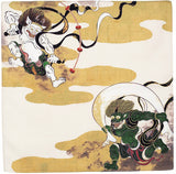 Sumidagawa - Fujin Raijin (風神雷神) - Furoshiki 48 x 48 cm