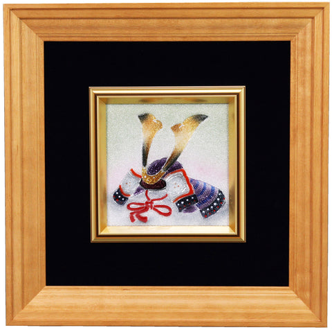 Saikosha - #008-15  Kabuto (Framed Cloisonné ware) - Free Shipping