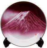 Saikosha - #006-06 Aka Fuji (Cloisonné ware ornamental plate) 30.00 cm - Free Shipping