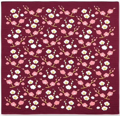 Okamisan -  Ume (Plum) 梅  - Furoshiki 70 x 70 cm