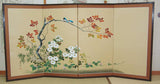 Japanese Traditional Hand Paint Byobu (Silk Folding Screen) - T 4 - Free Shipping