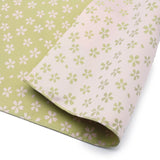 Kirara - Sakura -Double-Sided Dyeing Furoshiki - Uguisu/Sakura - 70 x 70 cm