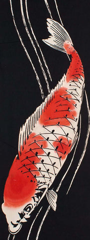 Wafuka - Nishiki Goi (Carp) (The dyed Tenugui)