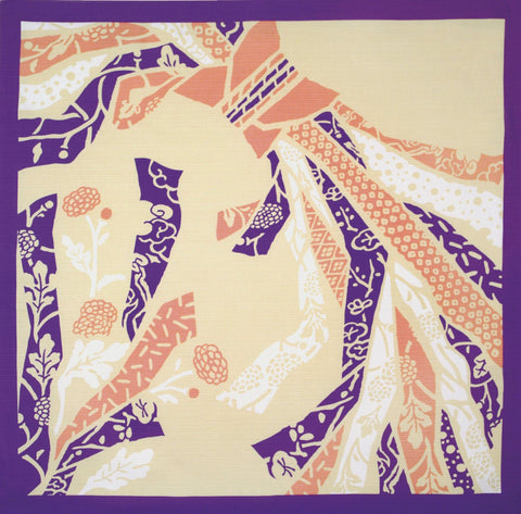 Kenema- Tabane Noshi 束ね熨斗- Furoshiki  90X90cm