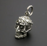 Saito - Tibetan Skull Silver Pendant top (Silver 925)
