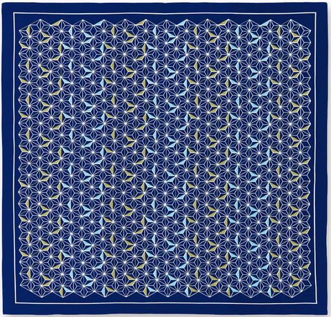 Okamisan -  Asanoha 麻の葉 - Furoshiki 70 x 70 cm