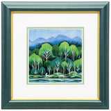 Saikosha - #012-02 Forest of White Horses (Framed Cloisonné ware) - Free Shipping