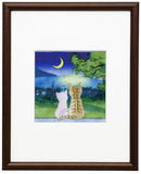 Saikosha - #011-04  Cat  (Framed Cloisonné ware) - Free Shipping