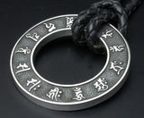 Saito - Thirteen Buddha in Sanskrit Characters Silver 950 Pendant