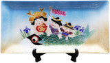 Saikosha - #008-20  Carp with children (Cloisonné ware ornamental plate) - Free Shipping