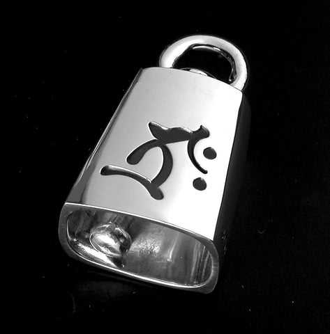 Saito - Guardian Bell with Buddha in Sanskrit Characterers (Bonji) Silver 925　