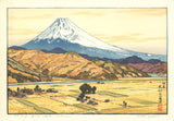Yoshida Toshi - #018301 Izu Ohito no Fuji Aki  (Mt.Fuji from Ohito, Autmun) - Free Shipping