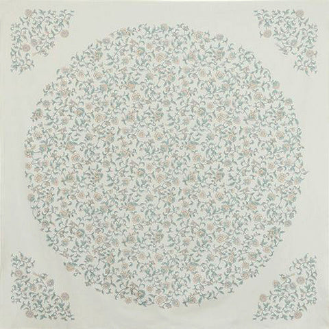 Kimono tsutsumi - Kacho sarasa  Cream 花鳥更紗 キナリ (Japanese Wrapping Cloth)  150 x 150 cm