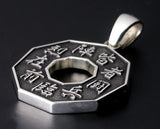 Saito - Nine Letters Mantra (Kuji-Kiri) (九字切り) Silver Pendant Top (Silver 950)