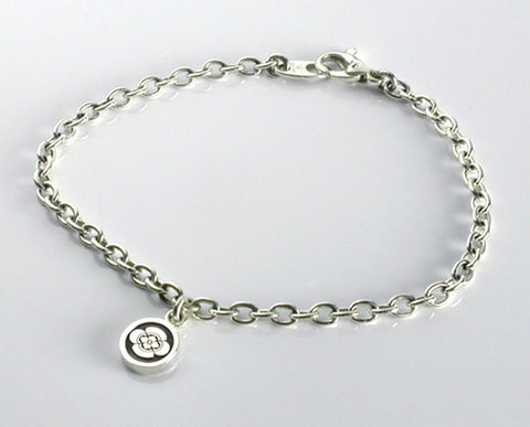 Saito - Silver Bracelet with Kamon charm (Silver 950)