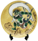 Saikosha - #002-06 Tawaraya Sotatsu Fujin  (Cloisonné ware ornamental plate) 21.00 cm - Free Shipping