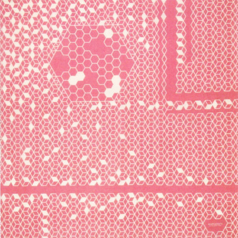Konomi - Honeycomb Furoshiki Pink 97X97cm  (Japanese Wrapping Cloth)