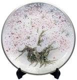 Saikosha - #007-05 Sakura (Cloisonné ware ornamental plate) 45.00 cm - Free Shipping