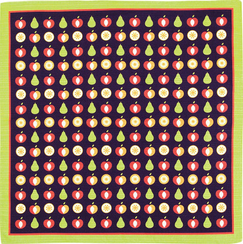 Okamisan - Fruit フルーツ- Furoshiki 50 x 50 cm
