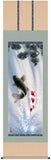 Sankoh Kakejiku - 11F4-023 Fuufu Taki nobori goi (Pine & pair of carps) - Free Shipping
