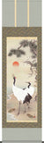 Sankoh Kakejiku - 23C1-018  - Sho Chiku Bai Tsuru Kame (Pair of Cranes & Pine, Bamboo, and Plum) - Free Shipping