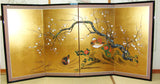 Japanese Traditional Hand Paint Byobu (Gold Leaf Folding Screen) - T 24 - Free Shipping