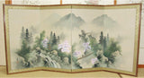 Japanese Traditional Hand Paint Byobu (Silk Folding Screen) - T 11 - Free Shipping