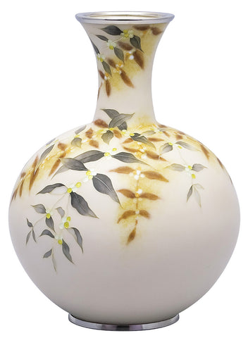 Saikosha - #010-17 Murasaki shikibu (Cloisonné ware vase) by Master T. Tamura - Free Shipping