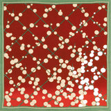 Kawashima - Chirimen Yuzen - Shoufuku Baika 咲福梅花（ショウフクバイカ） - Furoshiki 68 x 68 cm  (Japanese Wrapping Cloth)