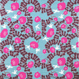 Kata Kata - Water repellent finish - Hummingbird アクアドロップ ハチドリ グレーグリーン(撥水加工) - Furoshiki   100 x 100 cm