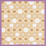 Kawashima - Kikujyu Renmon 菊寿蓮文（キクジュレンモン）  - Furoshiki 50 x 50 cm  (Japanese Wrapping Cloth)