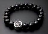 Saito - Dragon Crest Emblem (Silver 950) with Onyx Rosary　