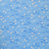 Seiran - Sakura Ryusui (Sakura flowing water) 青嵐 綿 小 風呂敷 約48cm【櫻流水】 (JAPANESE WRAPPING CLOTH) 48 X 48 CM
