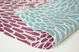 Isamonyou -  Double-Sided Dyeing Kiku (Chrysanthemum) Purple/Light Green- Furoshiki (Japanese Wrapping Cloth)