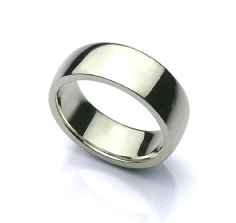 Saito - Message Ring  (With your own message)  8 mm (0.315") width (Silver 925 )