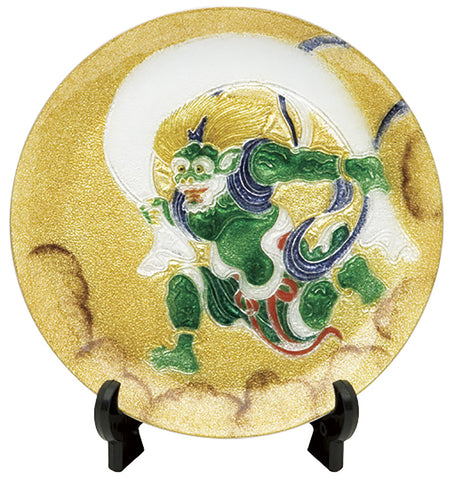 Saikosha - #002-08 Tawaraya Sotatsu Fujin  (Cloisonné ware ornamental plate) 13.50 cm - Free Shipping