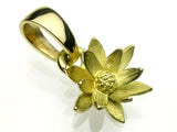 Saito - Lotus Flower Gold Pendant top (18Kt Gold)