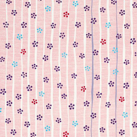 Hare tsutsumi - Plum pink Furoshiki　晴れ着つつみ 梅 ピンク (Japanese Wrapping Cloth)  145 x 145 cm