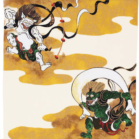 Sumidagawa - Fujin Raijin (風神雷神) - Furoshiki  68 x 68 cm