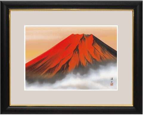 Sankoh Framed Mt. Fuji - G4-BF018L - Aka Fuji