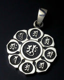 Saito - The Mandala on Lotus flower Silver 950 Pendant Top (Small)
