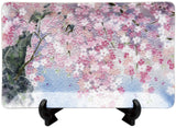 Saikosha - #004-12 Shidare Sakura (Cloisonné ware ornamental plate) - Free Shipping
