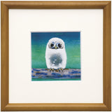Saikosha - #011-01  Fukuro (Owl)  (Framed Cloisonné ware) - Free Shipping