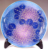 Fujii Kinsai Arita Japan - Somenishiki Kinsai Yurikou Hydrangea Ornamental plate 19.00 cm  - Free Shipping