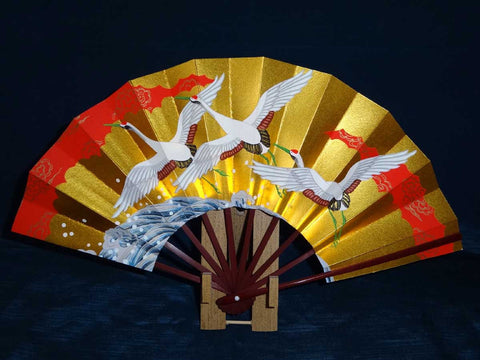 Kyoto Kazari Sensu - #55 Crane - Length - 22.7 cm (8.937")