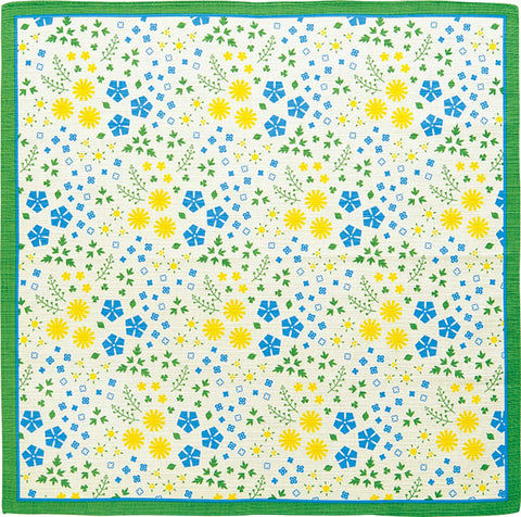 Okamisan - Nono Hana (Wild flowers)野の花 - Furoshiki 50 x 50 cm