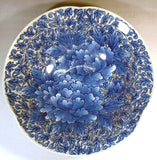 Fujii Kinsai Arita Japan - Somenishiki Kinsai Karakusa Peony Hachi (Bowl) - Free Shipping